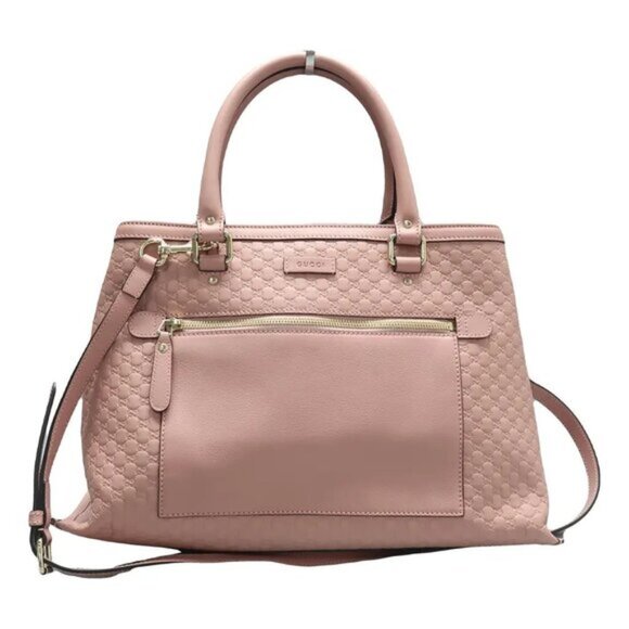 GUCCI Pink Leather Satchel 986-061825 - Picture 1 of 12